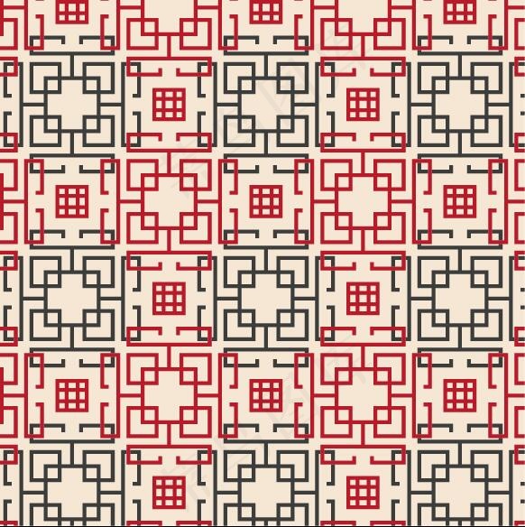 中国风无缝背景矢量素材