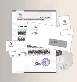 时尚商务办公VI模板素材