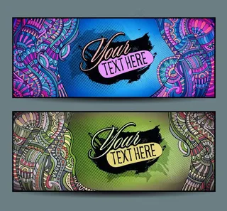 古典花纹名片卡片图片