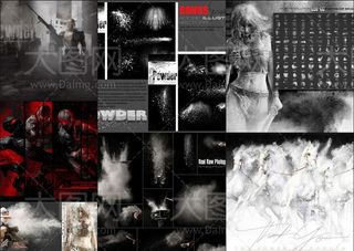 Rons系列高清晰粉尘效果PS笔刷