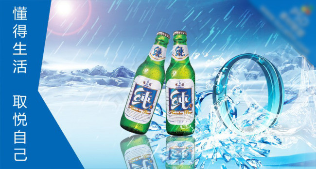 冰雪纯生海报(4401X2362(DPI:300))psd模版下载