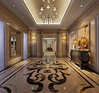 抛光砖 电梯间图片