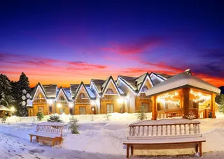 城市圣诞夜景图片