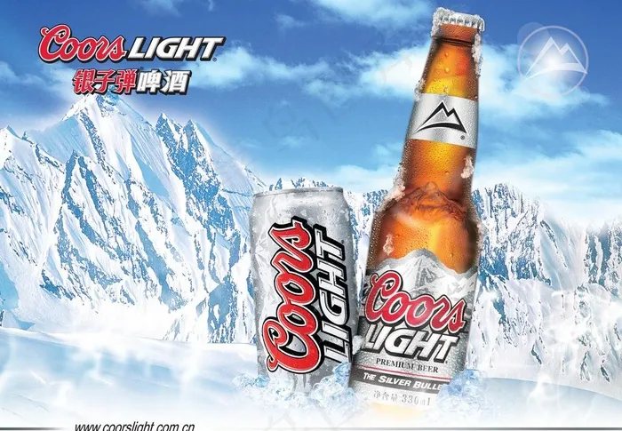 银子弹啤酒海报图片(3150X2362(DPI:100))psd模版下载
