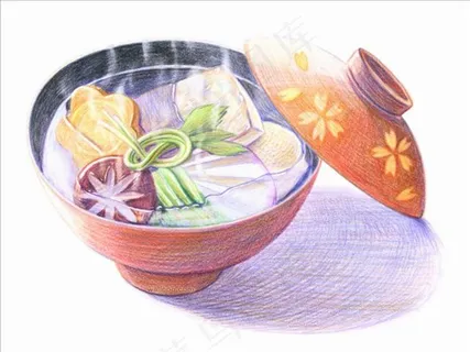 手绘日式美食料理