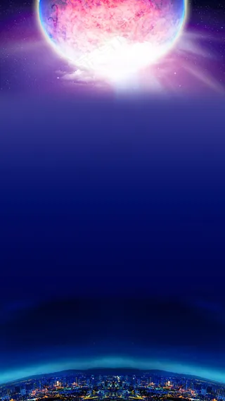 大气浪漫都市节日促销海报H5背景