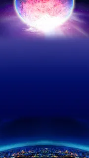 大气浪漫都市节日促销海报H5背景 大气浪漫都市节日促销海报H5背景