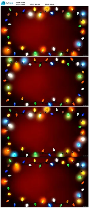 七彩灯LED视频素材