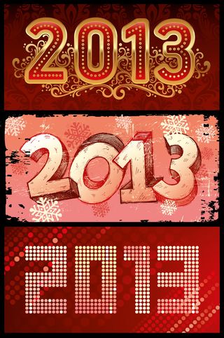 2013新年banner横幅矢量素...