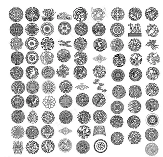 中国图腾底纹图片