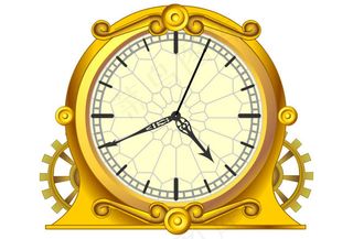 黄色座钟flash时钟动画