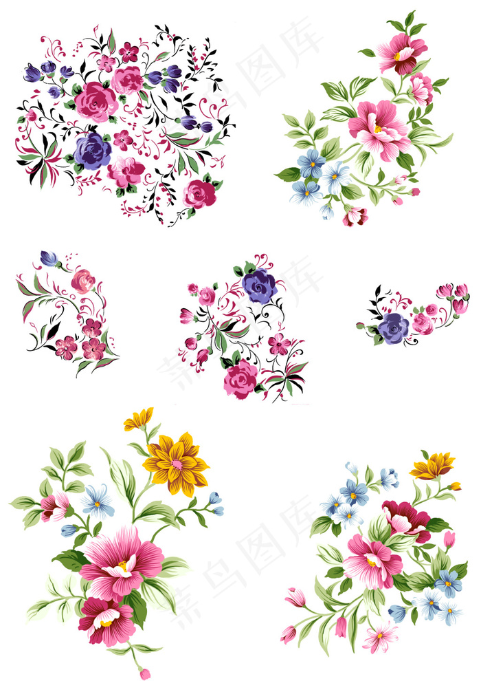 鲜花素材(2480X3508(DPI:300))psd模版下载