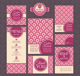 婚礼邀请卡图片