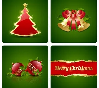 圣诞节装饰背景矢量三