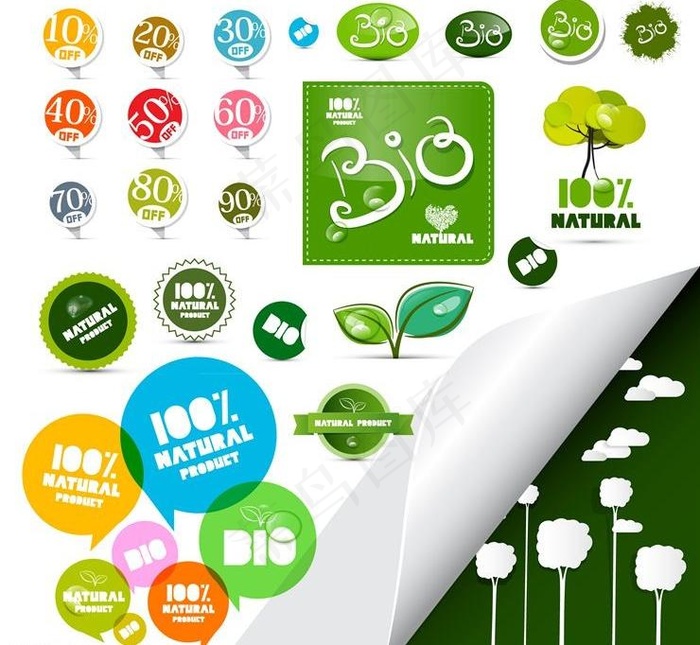 环保保护环境eco图片eps,ai矢量模版下载