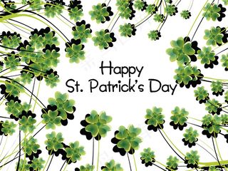 摘要四叶草矢量背景17个月