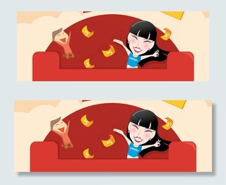 红包欢呼背景banner