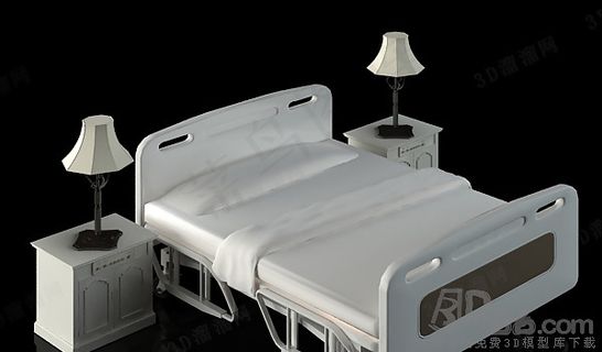 3D医院病床模型