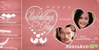 浪漫婚礼高清AE片头情人节模板