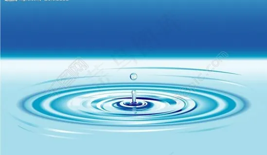 逼真矢量水滴波纹图片