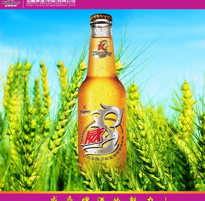 金威啤酒广告图片psd模版下载