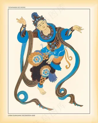 敦煌人物矢量图