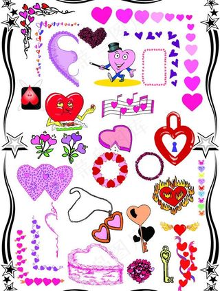 爱心矢量图图片