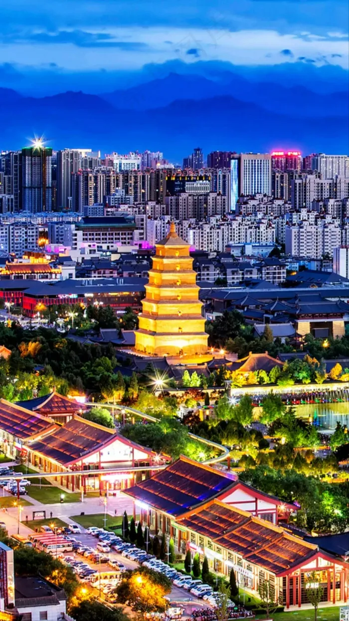 城市夜景高清摄影图片