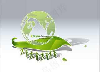 树叶地球背景图片