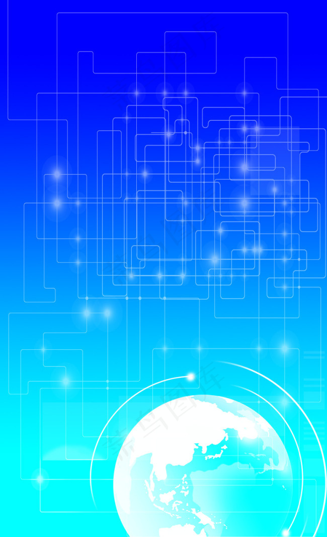 蓝色科技背景