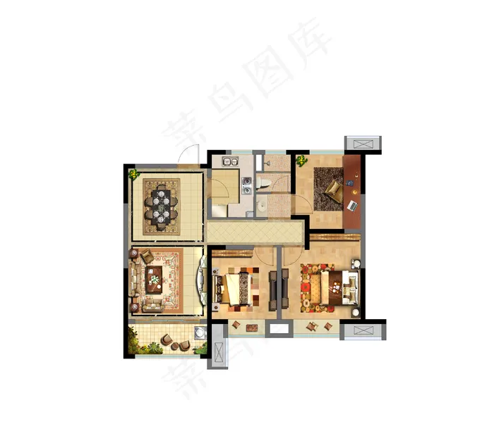 地产海报(1997X1745(DPI:300))ai矢量模版下载