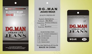 服装吊牌dg man图片