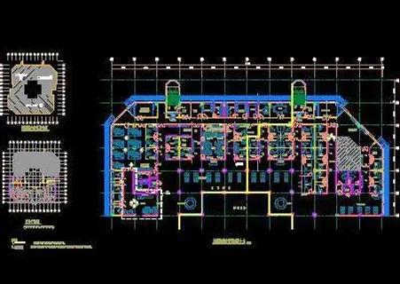 四层局部平面布置图(一)-门诊、急...