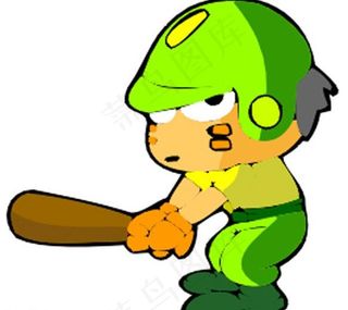 棒球 卡通运动人物图片