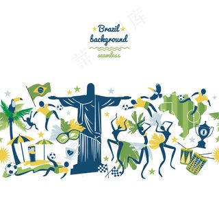 矢量人物运动剪影奥运会矢量图