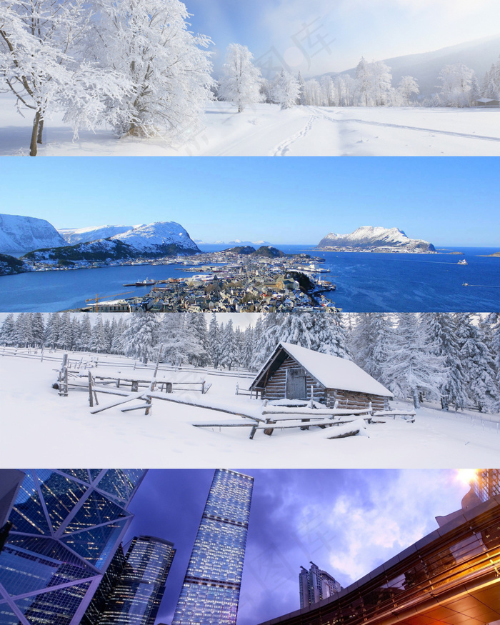 全屏海报背景冬天雪白色背景psd模版下载