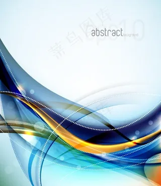 华丽动感流线背景矢量素材