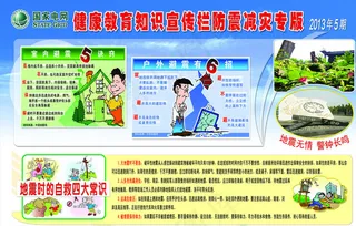地震宣传栏图片
