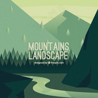 绿色背景矢量图