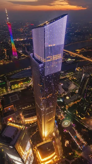 广州城市夜景高清摄影图片