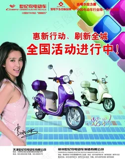 世纪鸟电动车dm宣传单图片