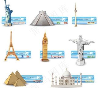 著名建筑矢量素材