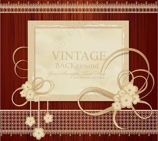 时尚花纹花帘相框边框图片