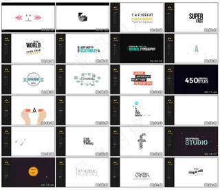 文本动画素材集 AE模板