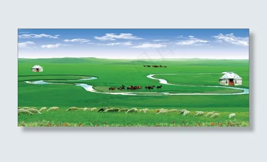 呼伦贝尔草原库伦河