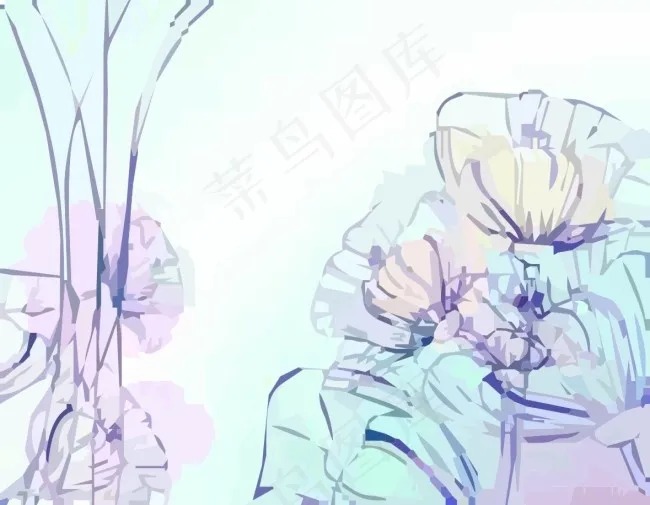郁金香立体花cdr矢量模版下载