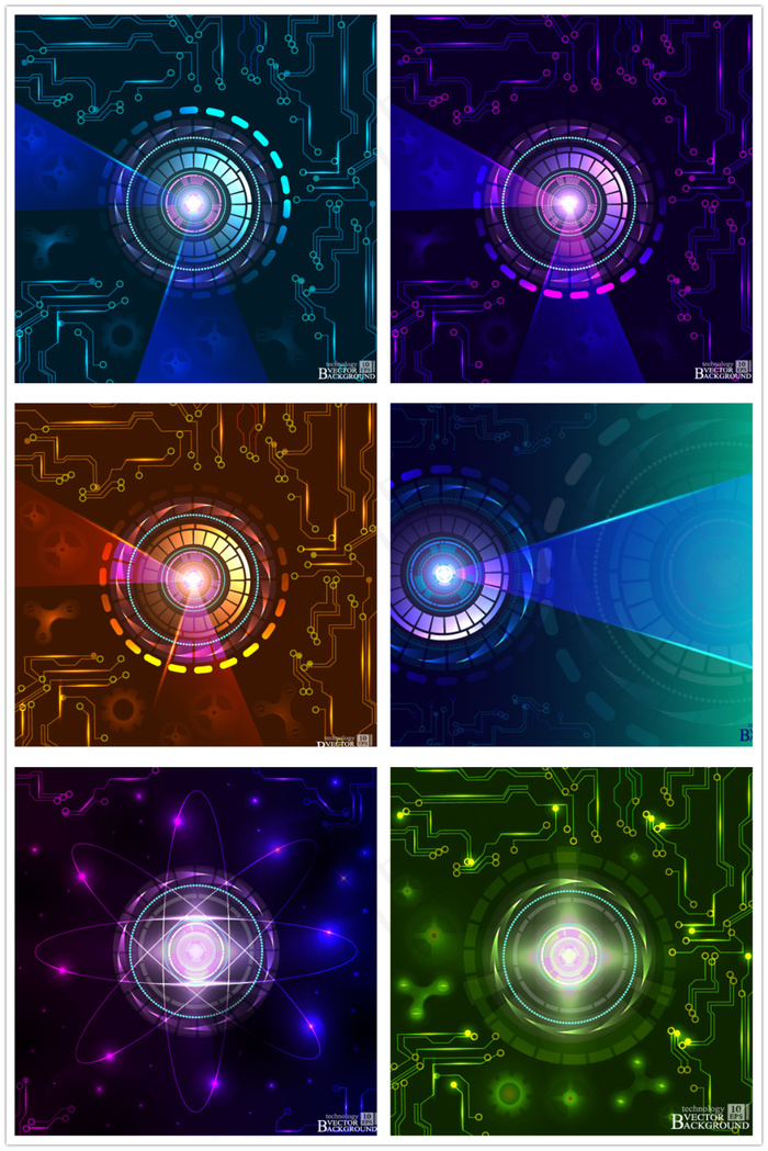 时尚科技圈背景eps,ai矢量模版下载