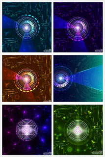 时尚科技圈背景