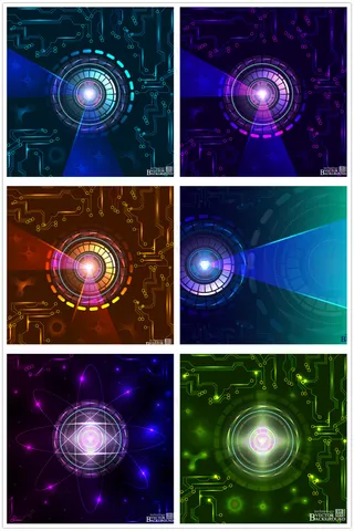 时尚科技圈背景