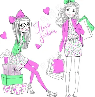 时尚购物美女图片